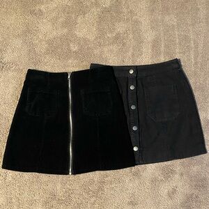 Brandy Melville Black Mini Skirts Size Small